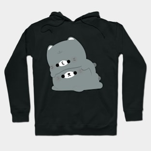 American Shorthair Cat Couple Hoodie